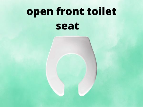 open front toilet seat