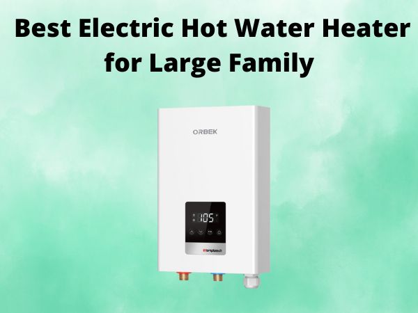 Best Electric Hot Water Heater for Large Family [In 2025]
