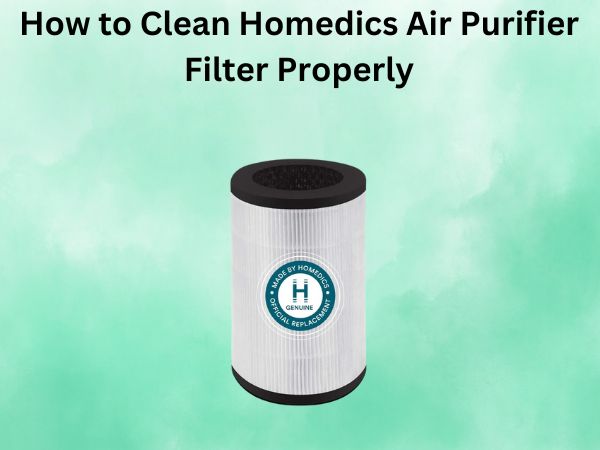 How to Clean Homedics Air Purifier Filter Properly