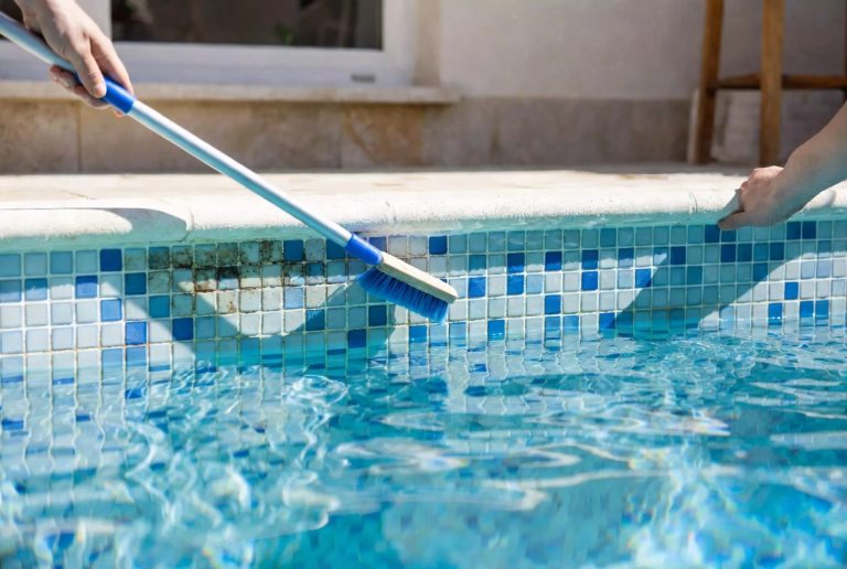 How to Clean Pool Tiles Above Water Line