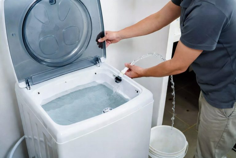 How to Drain a Washer Full of Water
