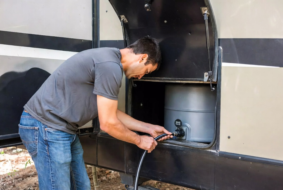 How to Empty Gray Water Tank