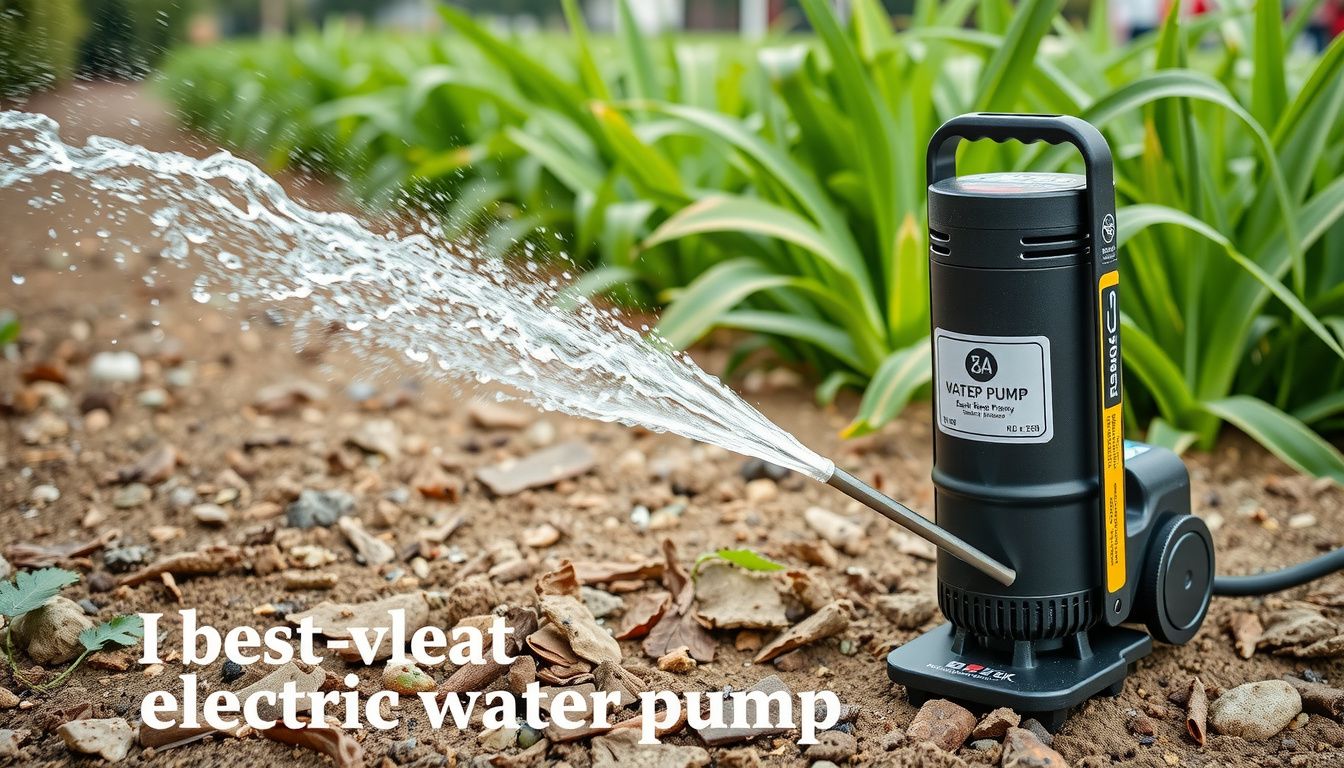 best electric water pump for irrigation