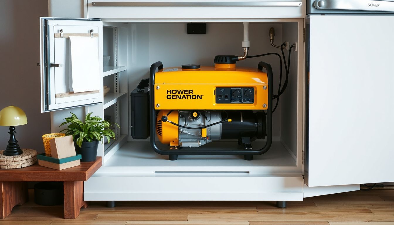 how big a generator to run refrigerator