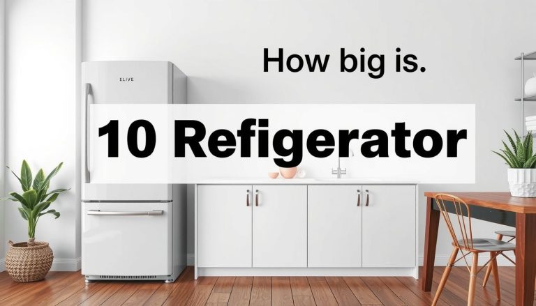 how big is 10 cubic feet refrigerator