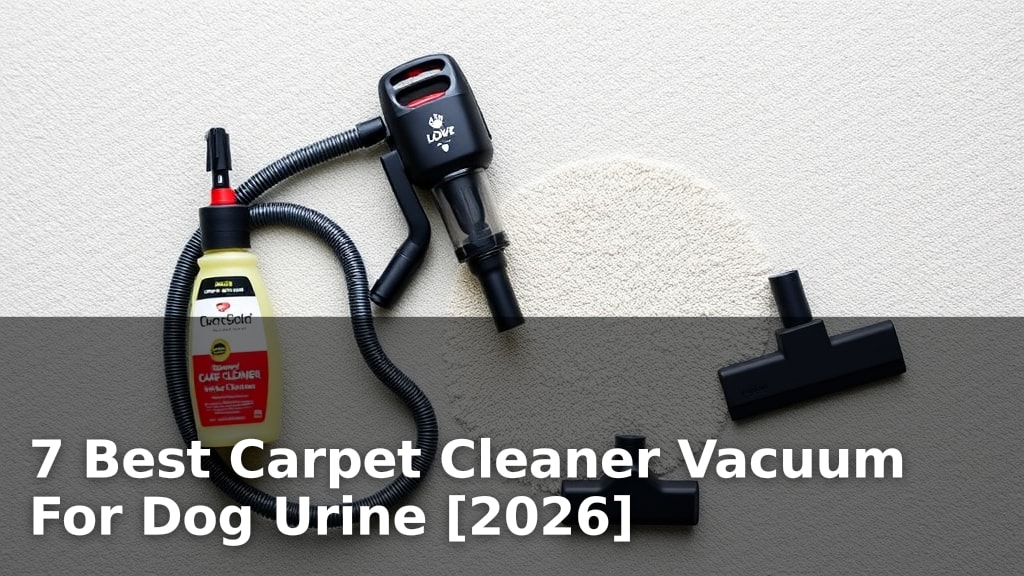 7 Best Carpet Cleaner Vacuum For Dog Urine [2026]