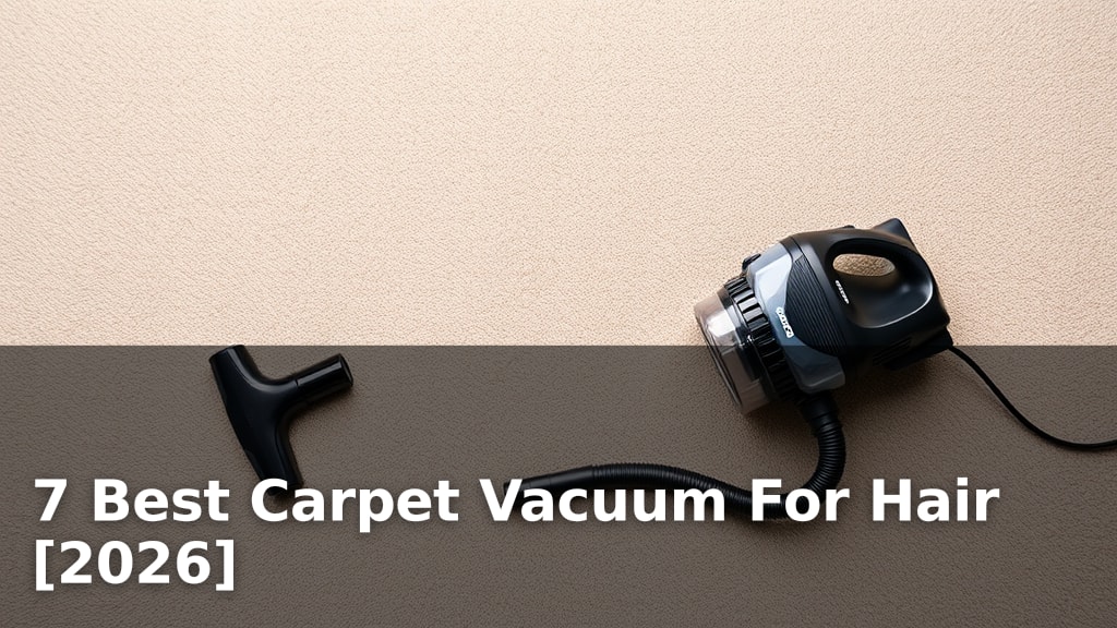 7 Best Carpet Vacuum For Hair [2026]