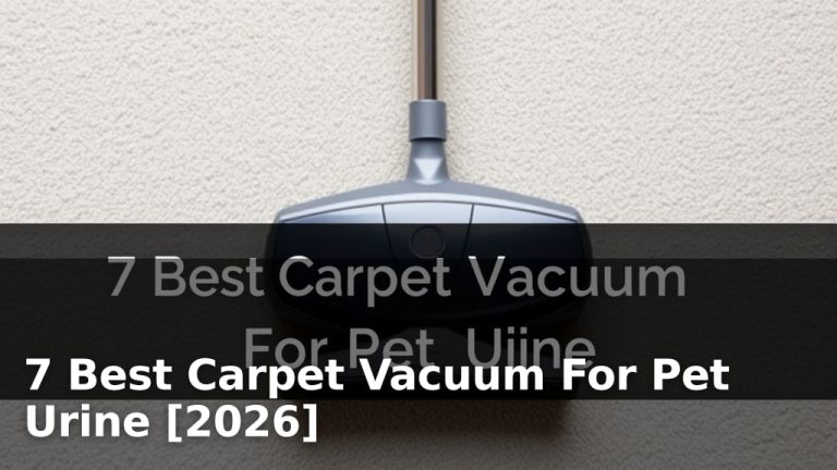 7 Best Carpet Vacuum For Pet Urine [2026]