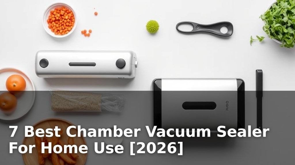7 Best Chamber Vacuum Sealer For Home Use [2026]