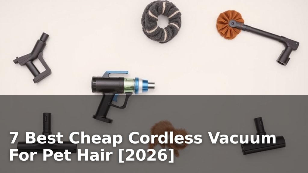 7 Best Cheap Cordless Vacuum For Pet Hair [2026]