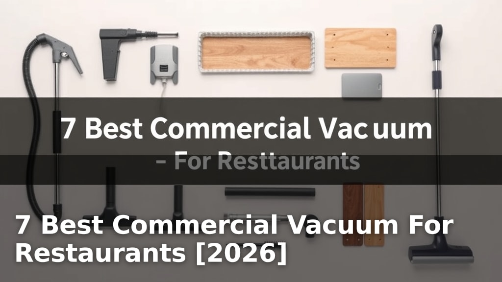 7 Best Commercial Vacuum For Restaurants [2026]