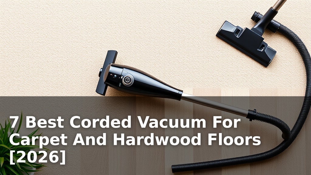 7 Best Corded Vacuum For Carpet And Hardwood Floors [2026]