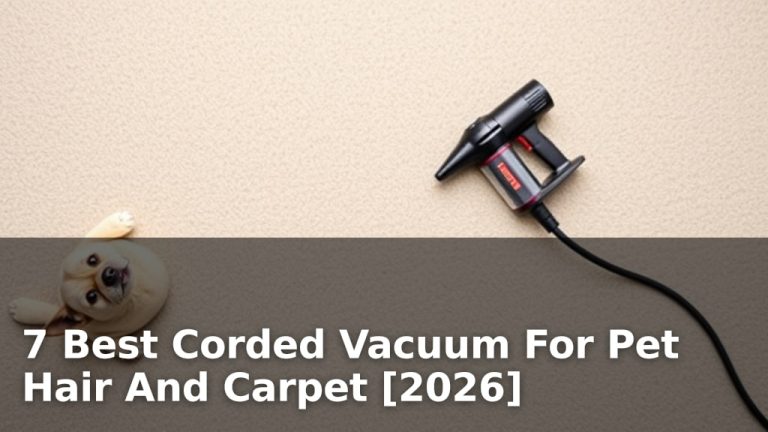 7 Best Corded Vacuum For Pet Hair And Carpet [2026]