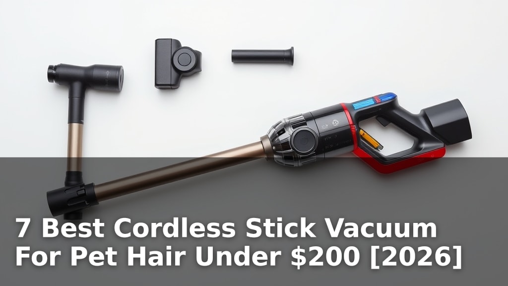 7 Best Cordless Stick Vacuum For Pet Hair Under $200 [2026]