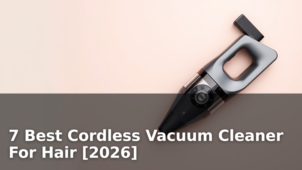 7 Best Cordless Vacuum Cleaner For Hair [2026]