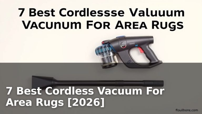 7 Best Cordless Vacuum For Area Rugs [2026]