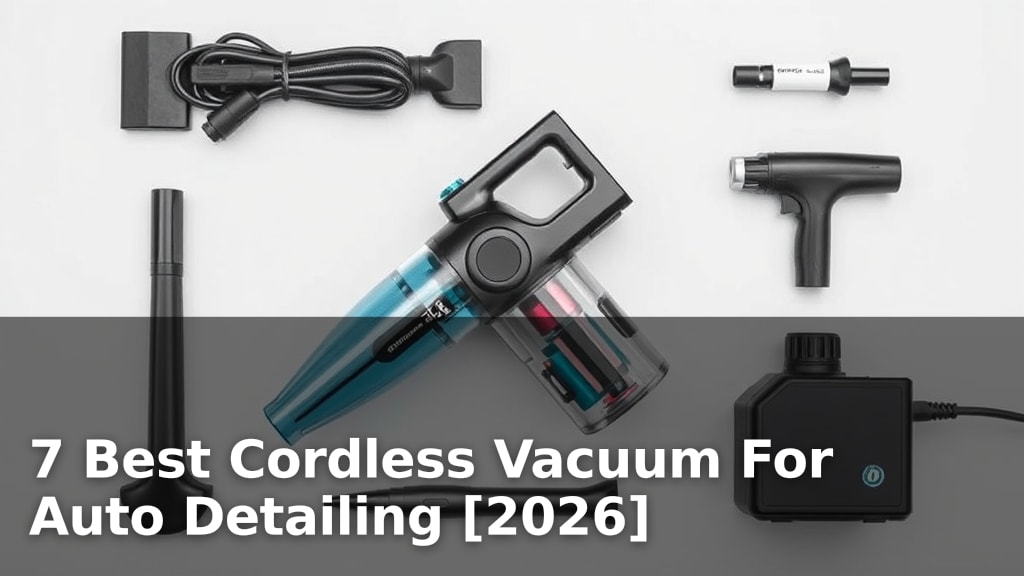 7 Best Cordless Vacuum For Auto Detailing [2026]