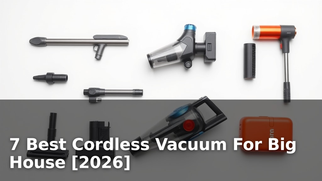 7 Best Cordless Vacuum For Big House [2026]