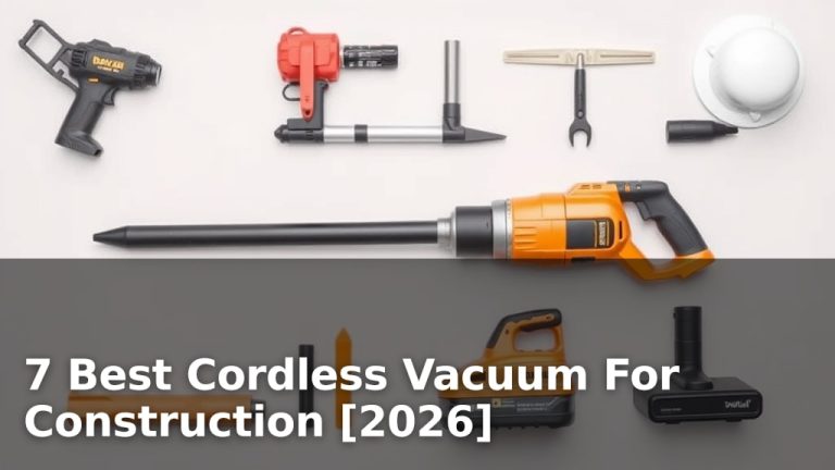 7 Best Cordless Vacuum For Construction [2026]