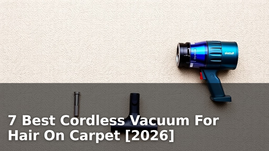 7 Best Cordless Vacuum For Hair On Carpet [2026]