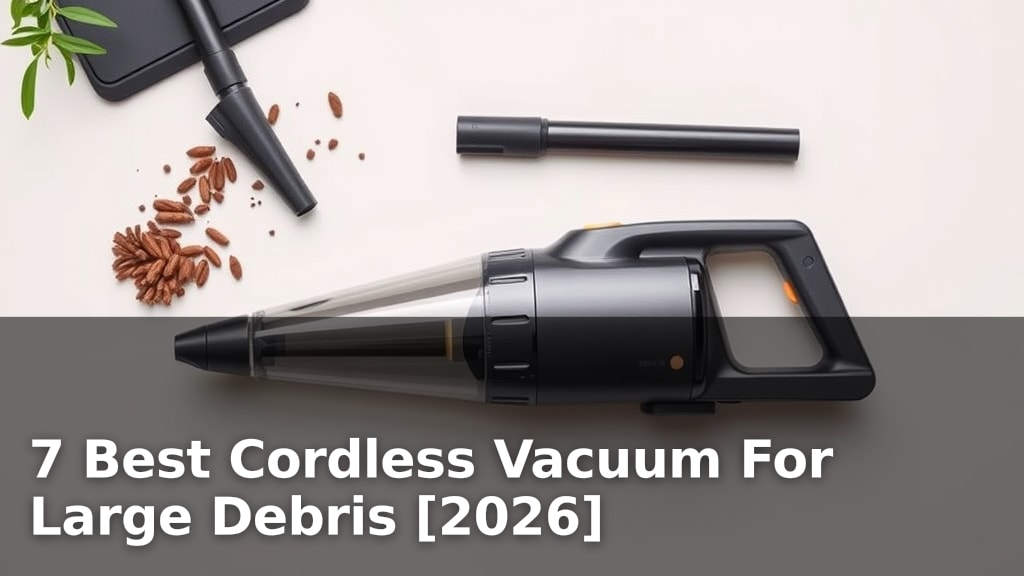 7 Best Cordless Vacuum For Large Debris [2026]