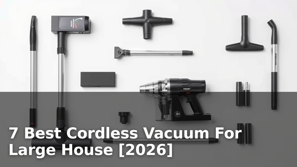 7 Best Cordless Vacuum For Large House [2026]