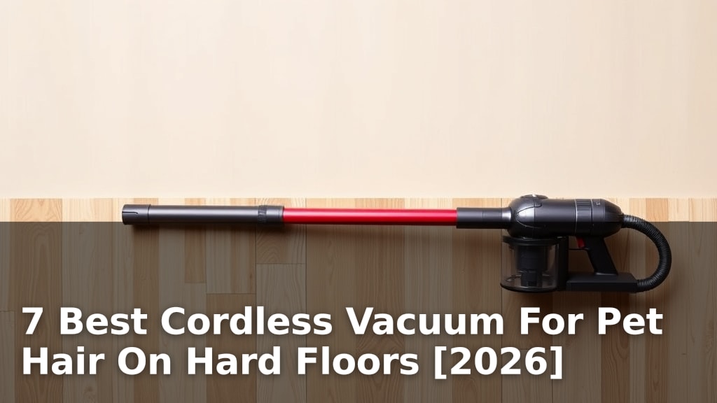 7 Best Cordless Vacuum For Pet Hair On Hard Floors [2026]