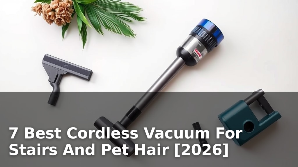 7 Best Cordless Vacuum For Stairs And Pet Hair [2026]