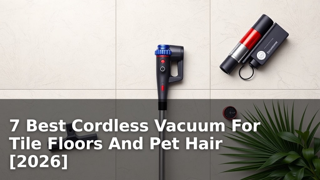 7 Best Cordless Vacuum For Tile Floors And Pet Hair [2026]