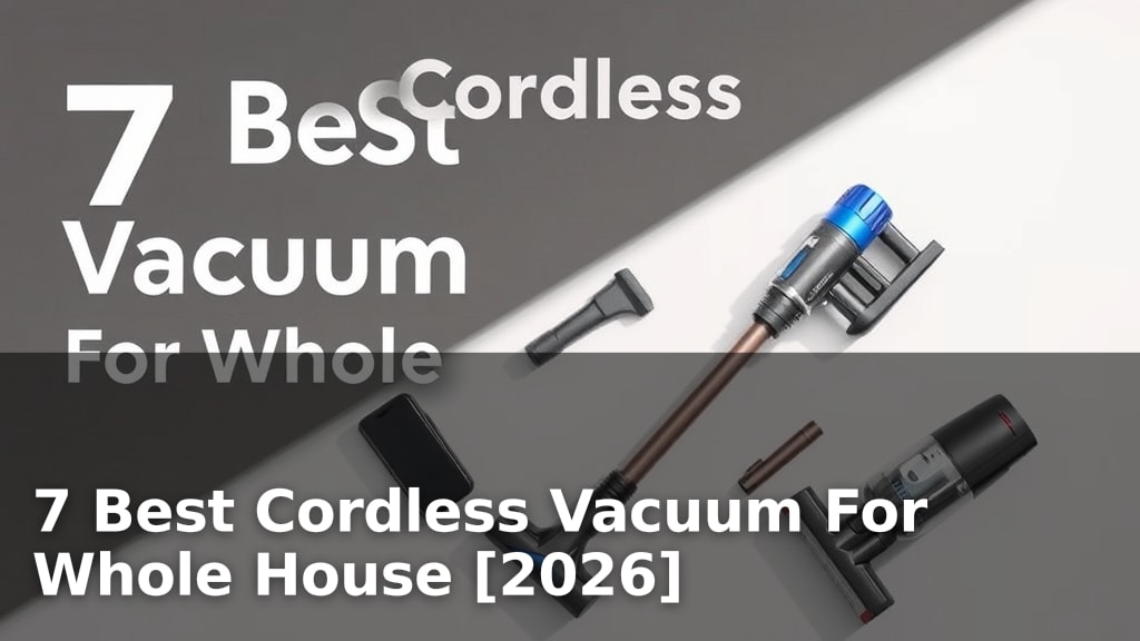 7 Best Cordless Vacuum For Whole House [2026]