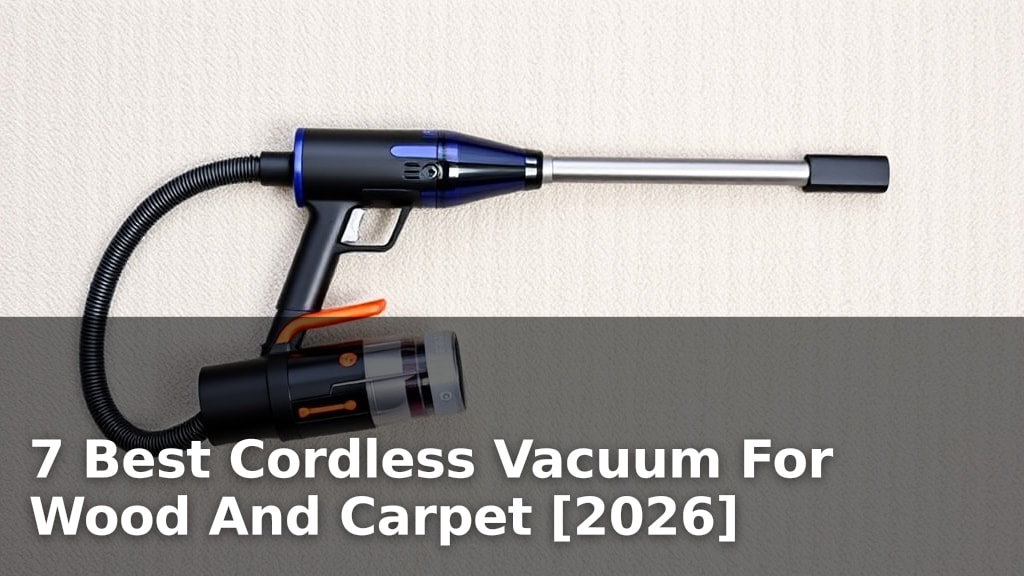 7 Best Cordless Vacuum For Wood And Carpet [2026]