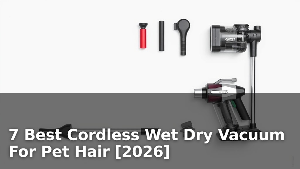 7 Best Cordless Wet Dry Vacuum For Pet Hair [2026]