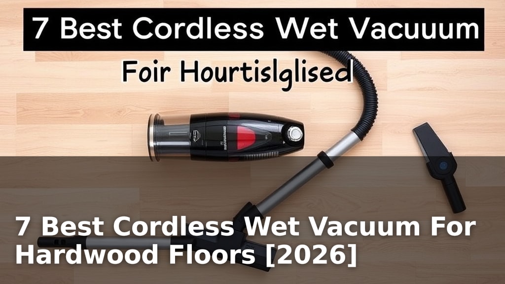 7 Best Cordless Wet Vacuum For Hardwood Floors [2026]
