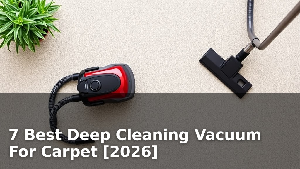 7 Best Deep Cleaning Vacuum For Carpet [2026]