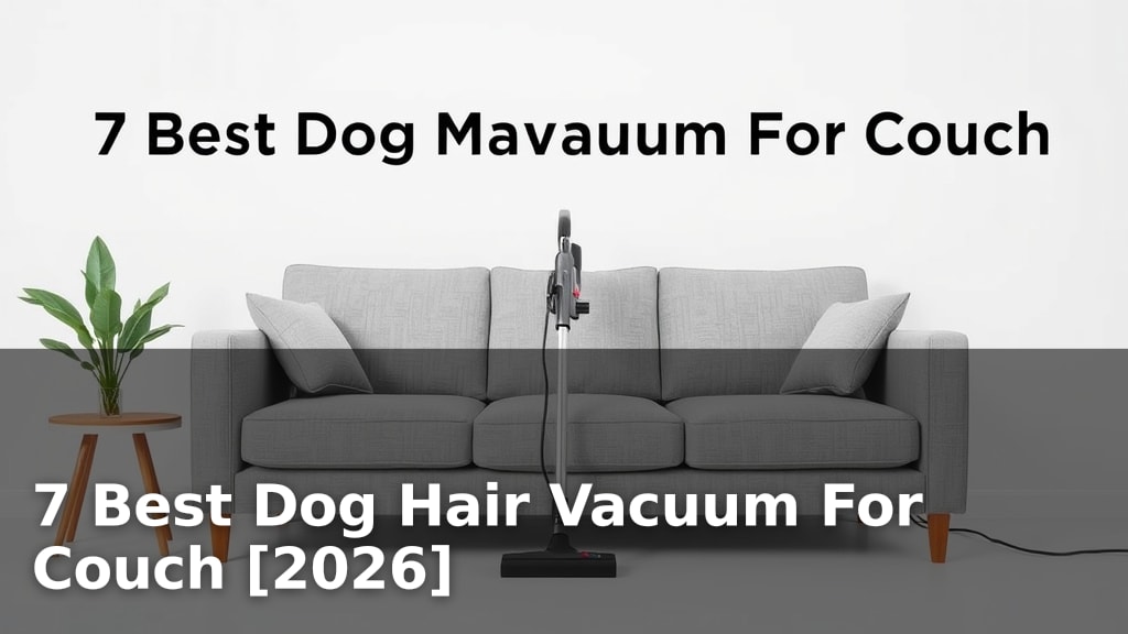7 Best Dog Hair Vacuum For Couch [2026]
