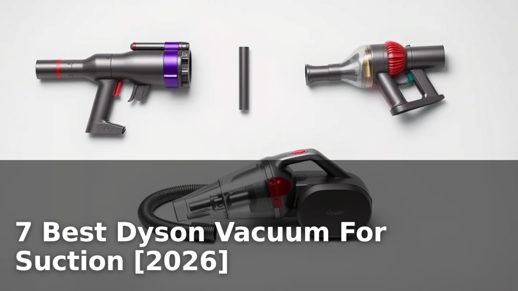 7 Best Dyson Vacuum For Suction [2026]