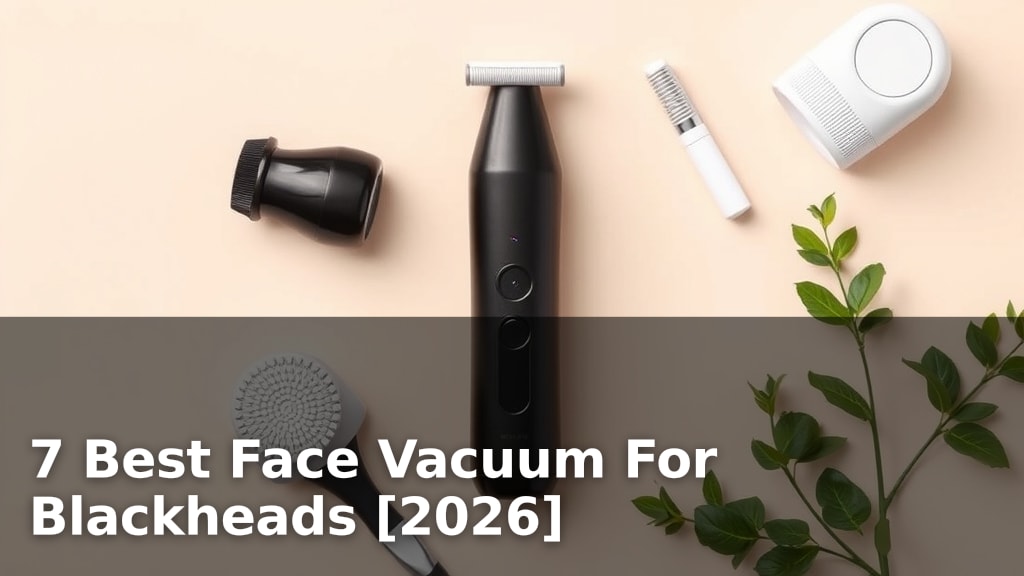 7 Best Face Vacuum For Blackheads [2026]
