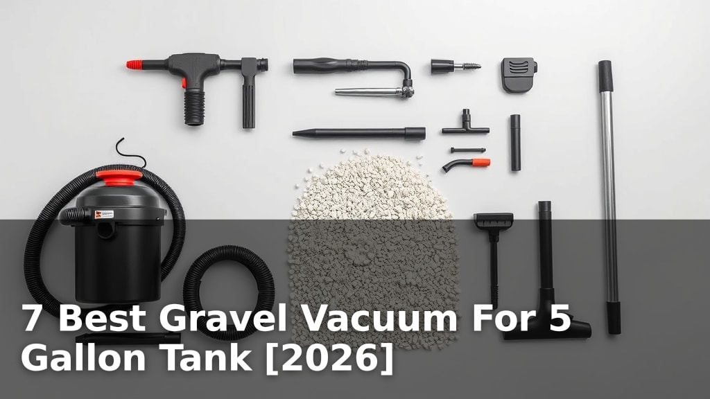 7 Best Gravel Vacuum For 5 Gallon Tank [2026]