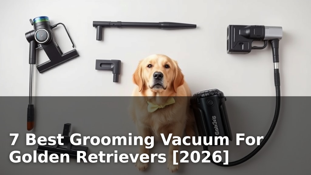 7 Best Grooming Vacuum For Golden Retrievers [2026]