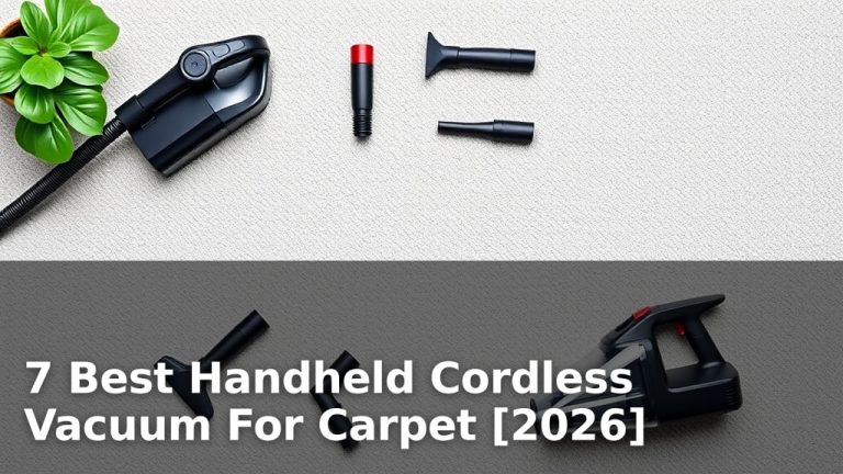 7 Best Handheld Cordless Vacuum For Carpet [2026]