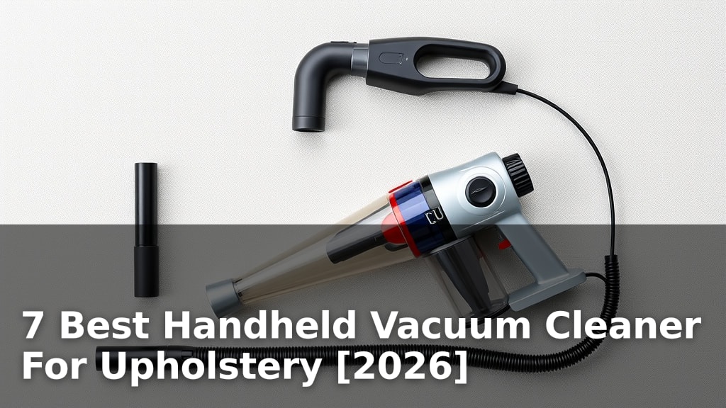 7 Best Handheld Vacuum Cleaner For Upholstery [2026]