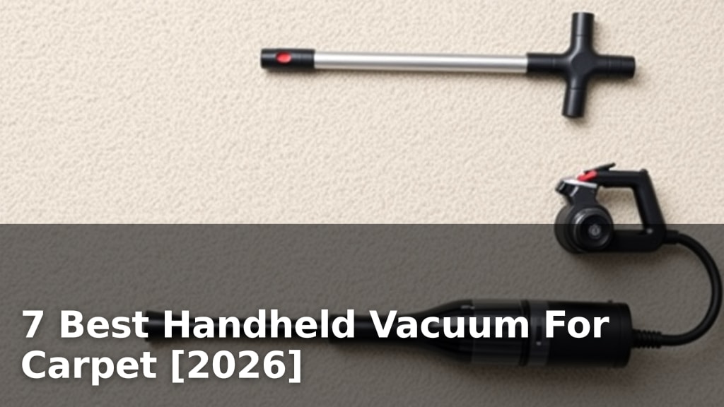 7 Best Handheld Vacuum For Carpet [2026]