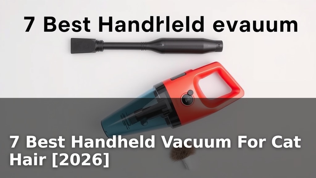 7 Best Handheld Vacuum For Cat Hair [2026]
