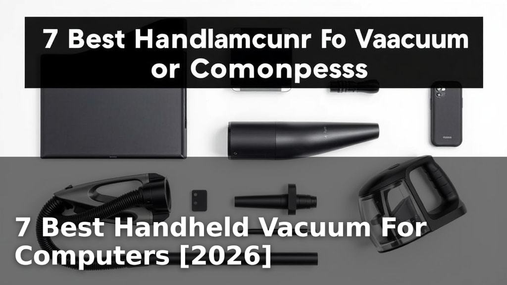 7 Best Handheld Vacuum For Computers [2026]