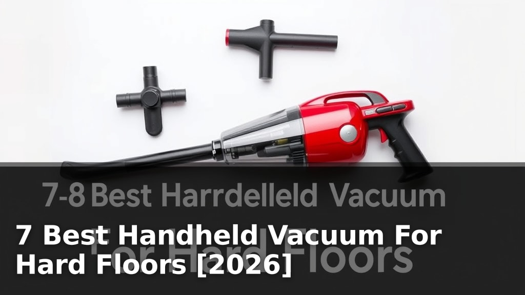 7 Best Handheld Vacuum For Hard Floors [2026]