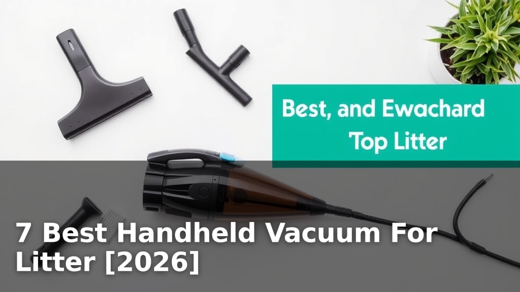7 Best Handheld Vacuum For Litter [2026]
