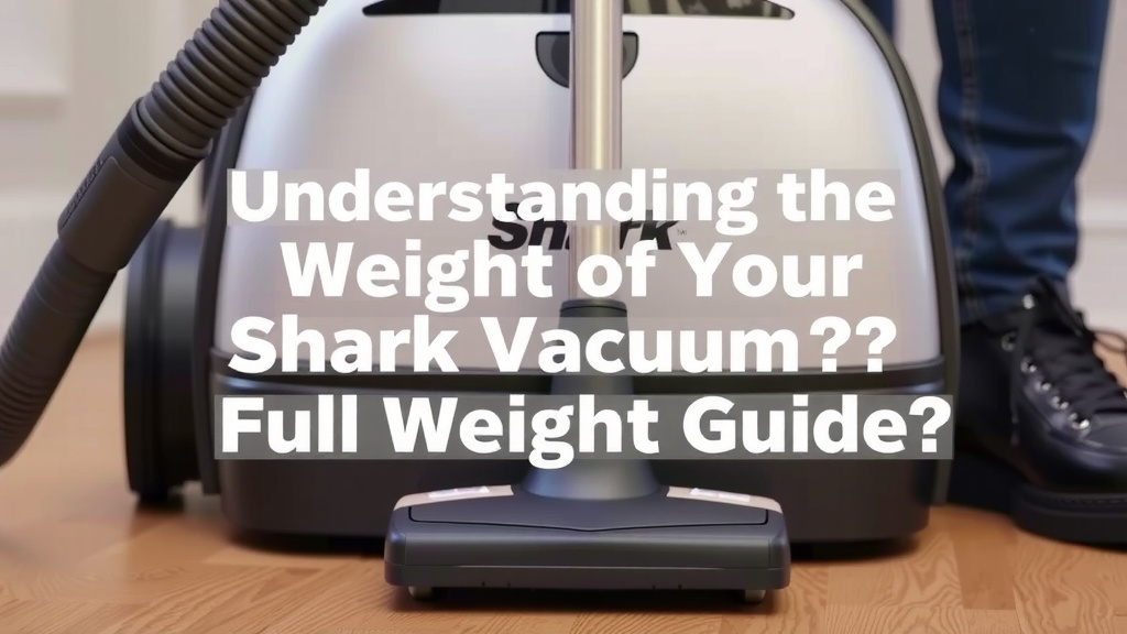Understanding the Weight of Your Shark Vacuum Cleaner