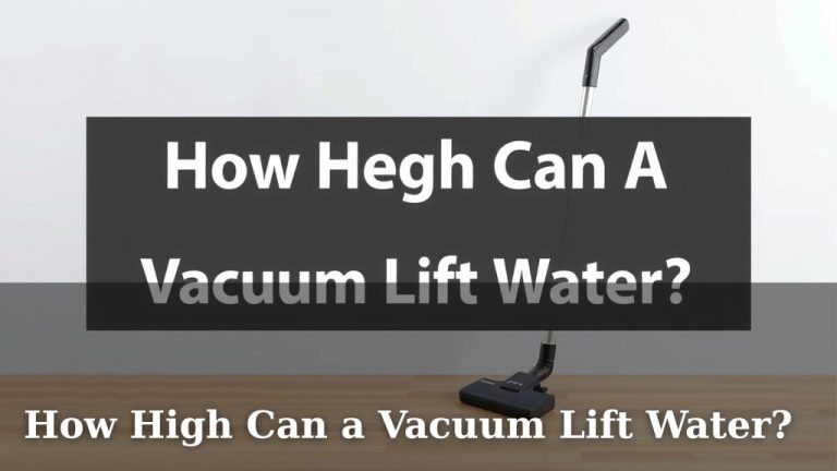 How High Can a Vacuum Lift Water?