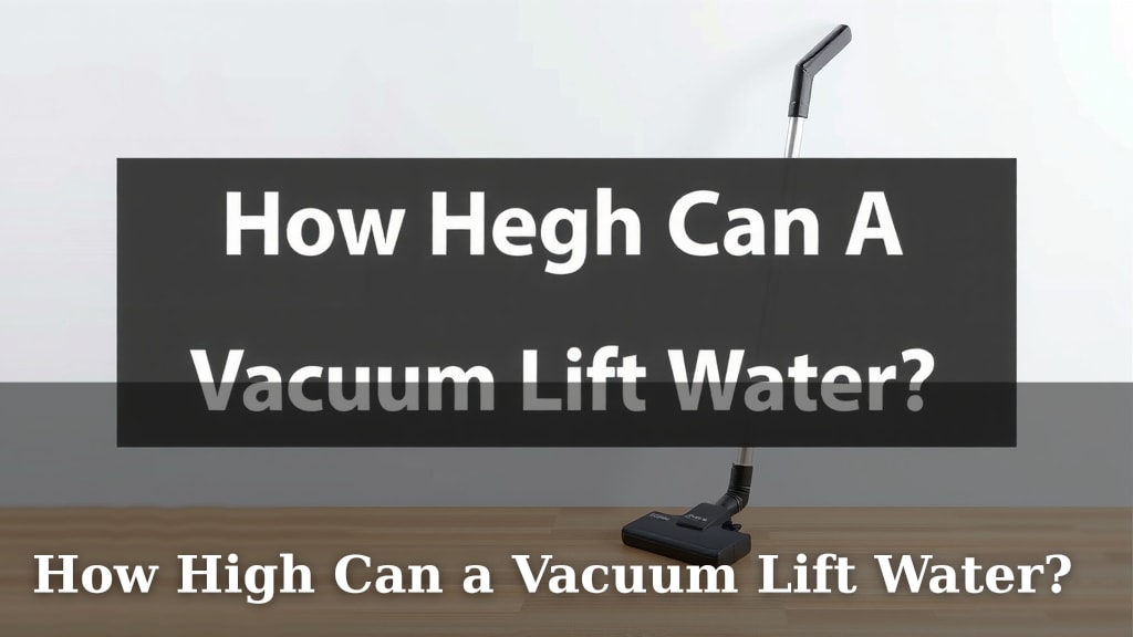 How High Can a Vacuum Lift Water?