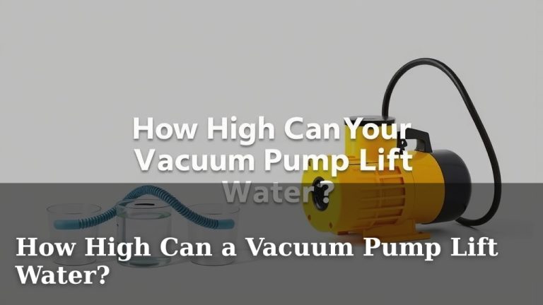 How High Can a Vacuum Pump Lift Water?